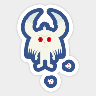 Skull collector character Sticker